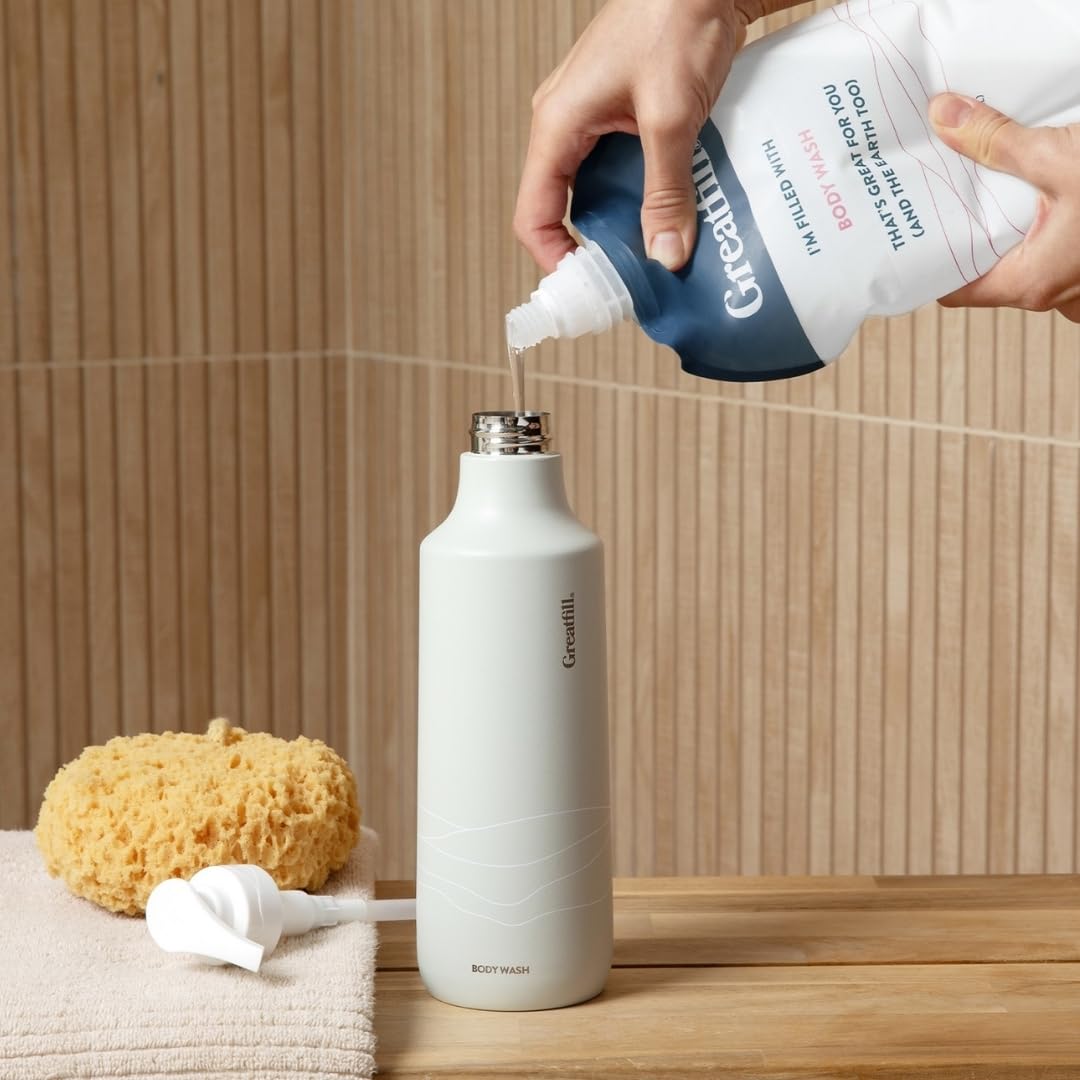 Greatfill Body Wash Refill, Citrus and Fir All-Natural & Eco-Friendly Ingredients, Enriched with Essential Oils, Returnable Refill Pouch (28oz, Pack of 1)